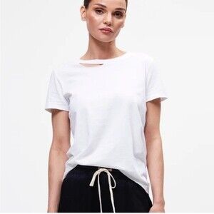 n:Philanthropy Classic White Distressed Tee Shirt Size XS